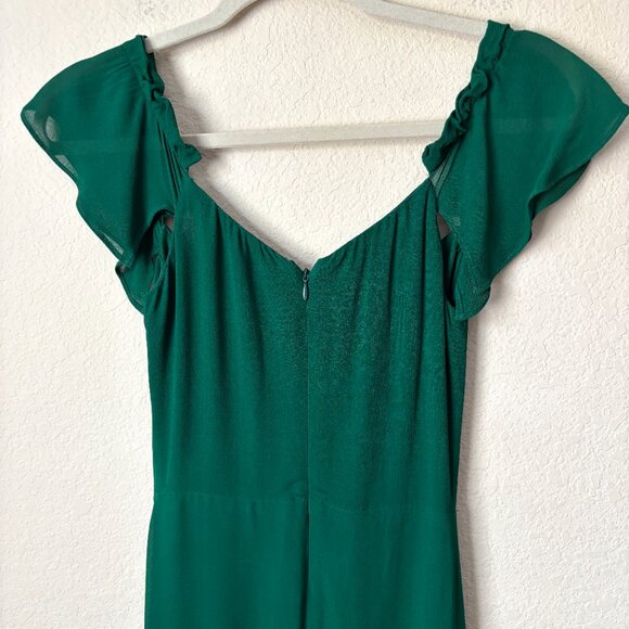 Reformation Butterfly Midi Formal Dress in Emerald - Picture 8 of 10